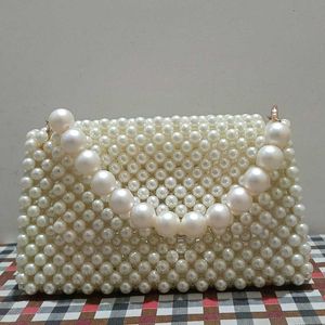 Stunning Pearl Beaded Handbag( Free delivery)