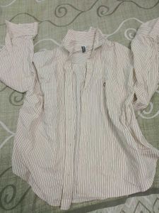 Striped Button-Up Shirt