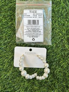 Elegant Pearl Hoop Earrings