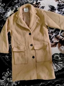 Classic Camel Wool Blend Coat