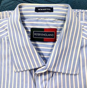 Peter England Striped Shirt