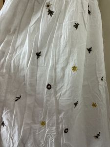 White Embroidered Summer Dress