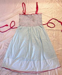 Cotton Candy Gingham Coquette Dress🍅