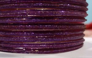 Sparkling Purple Bangle Set