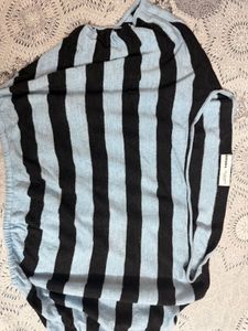 Bershka Striped one shoulder top