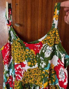 Vibrant Floral Print boho dress