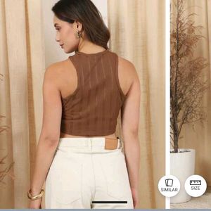 S size Ribbed Halter Top