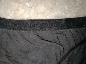 Elegant Black Lace Trim Briefs