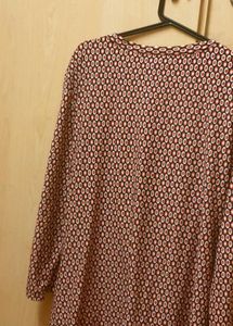 Buy1Get1 Printed Faux Wrap Top
