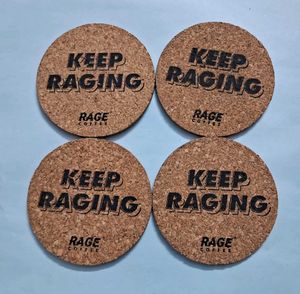 Rage Coffee Coasters Set of 4