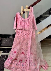 Beautiful Pink Embroidered Lehenga Choli