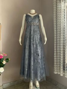 Stunning Grey Embellished Gown