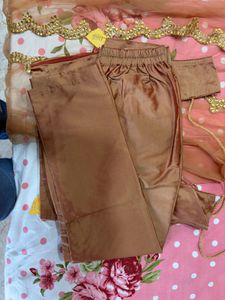 Elegant Brown Ethnic Co-ord Set with jacket