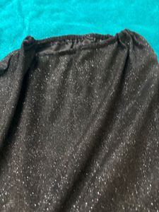 Slit cut shimmer skirt
