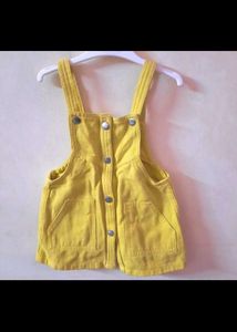 HOP Baby Denim Pinafore Dress | Length 18.5