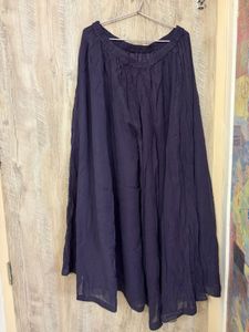 Elegant Purple Kurta with Gold Print and garara