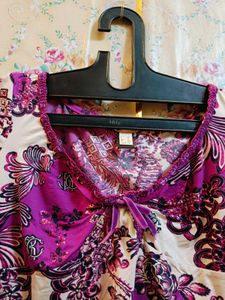 🇳🇿💫🎀Y2K Floral Print Long Sleeve Top