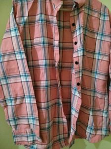 Pink Plaid Shirt
