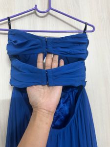 Elegant Blue Maxi Dress