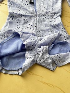 Blue Lace Jumpsuit