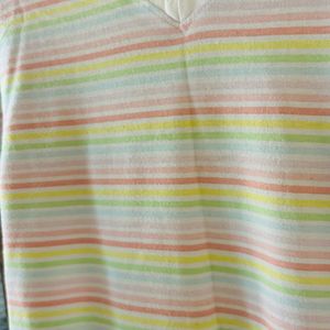 Striped V-Neck Tee