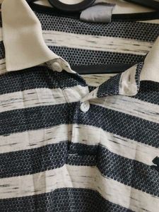 Puma Jacquard Slim fit Striped Polo T-Shirt