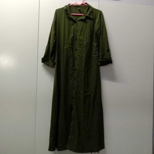Olive Green Oversized Shirt