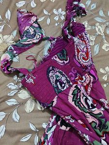 Paisley Print Maxi Dress