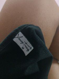 Black Colour Short Nighty