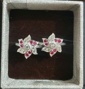 pure silver toe rings