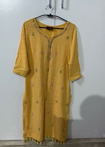 mustard kurti