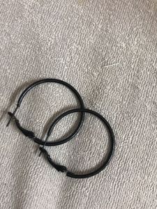 Black Earrings Hoop