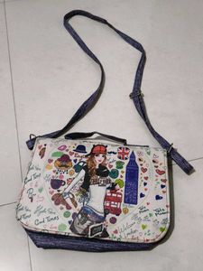 London Print Crossbody Bag
