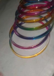 Colorful Glass Bangles Set
