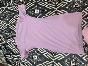 Cute Purple T-Shirt Dress