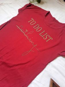 To-Do List Red Casual T-Shirt