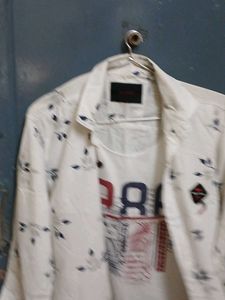 Floral Print Button-Down Shirt