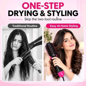 Hair Dryer and Styler - 3-in-1 Hot Air Brush