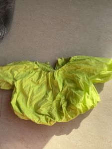 Neon Yellow Cropped top