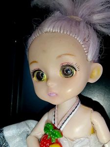 Cute Doll with Cherry Necklace