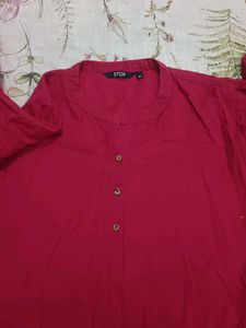 Maroon Kurta