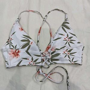 🪔 Floral Print Bikini Top