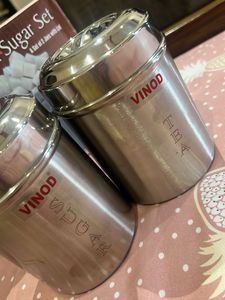 Vinod Tea &amp; Sugar Jar Set with Lids