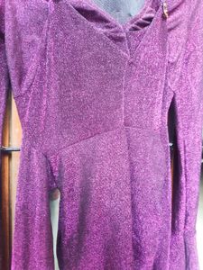 Chic Purple Party Dress- witchy/ Stevie Nicks vibe