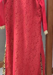 Embellished Red Kurta