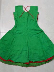 Green Embroidered Anarkali Kurta