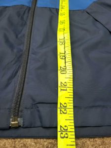 Blue Two-Tone Hooded Jacket