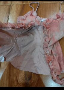 Ruffled Pink Camisole Top