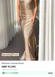 Shimmer cocktail dress