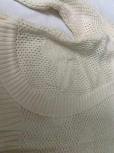 Chic White Knit Spegatti &amp; Shrug Combo